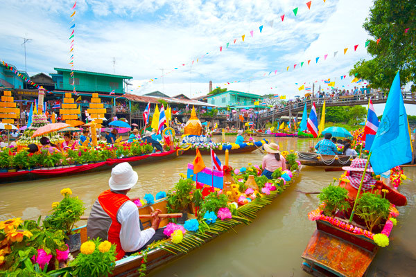 Drijvende markt Bangkok